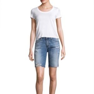 AG. THE NIKK SHORT RELAXED SKINNY DENIM SHORTS SZ 28